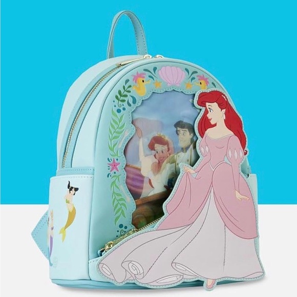 Loungefly Disney Little Mermaid Lenticular mini Backpack - Picture 15 of 15